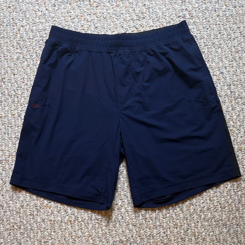 RHONE Lined Athletic Shorts - Navy